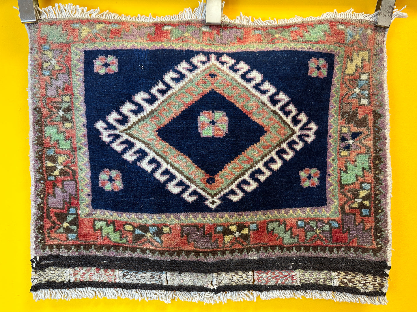 Antiker Handgeknüpfter  Afschari Perser Orientteppich - 56x74 cm
