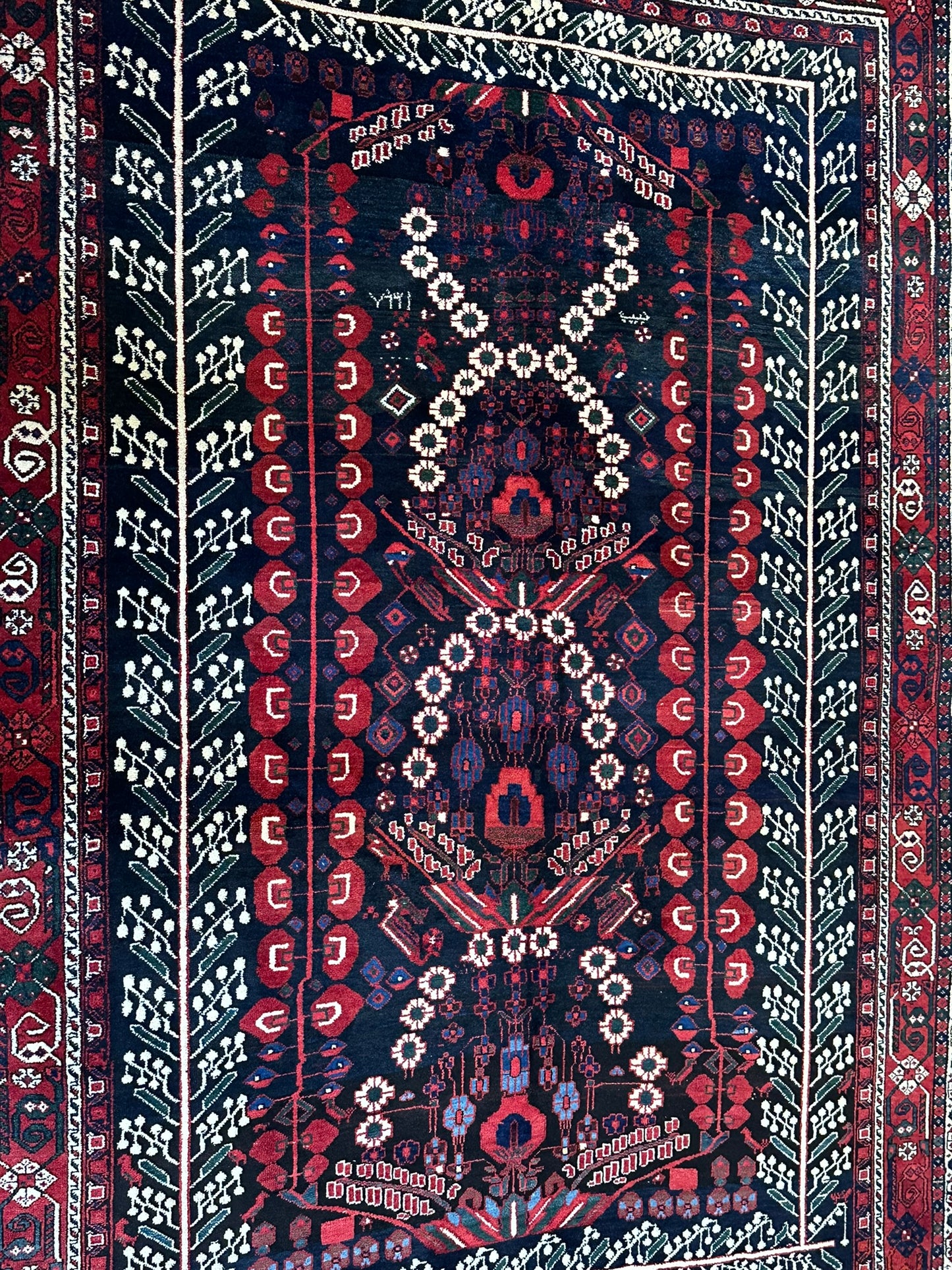 Orientteppich handgeknüpft 186 x 126 cm Presen Afschan ANTIK