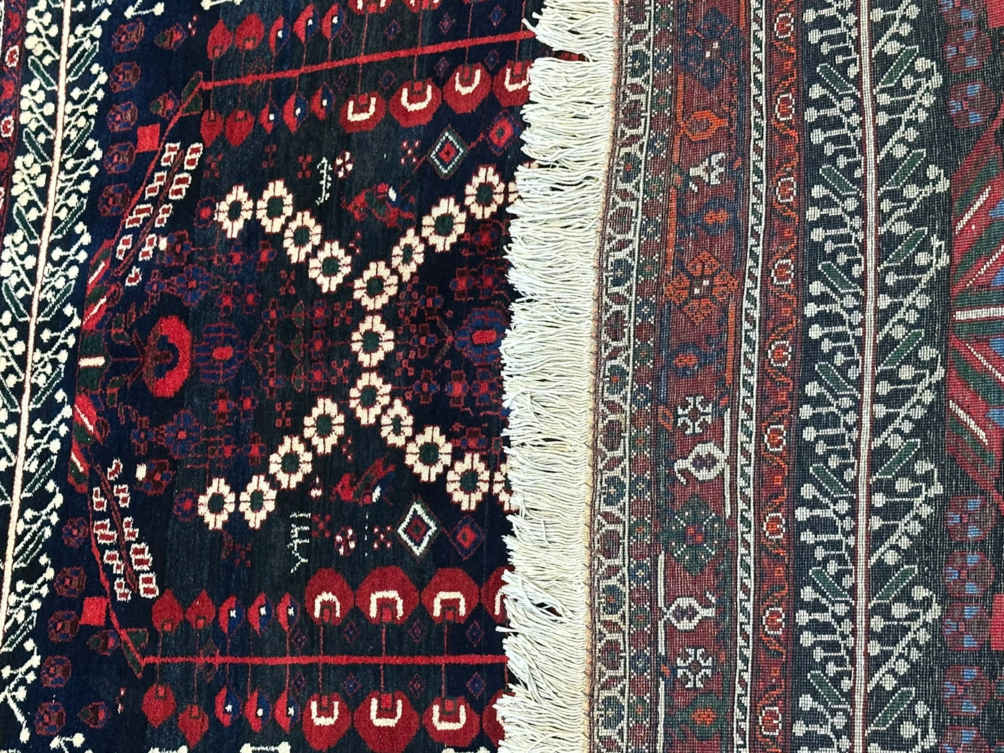 Orientteppich handgeknüpft 186 x 126 cm Presen Afschan ANTIK