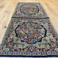 Orientteppich handgeknüpft 130 x 58 cm ANTIK Kirman Naturfarben