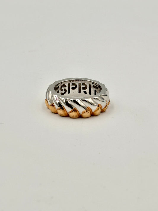 Schicker Esprit Bicolor Designer Ring aus 925er Silber