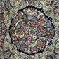 Orientteppich handgeknüpft 130 x 58 cm ANTIK Kirman Naturfarben