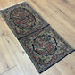 Orientteppich handgeknüpft 130 x 58 cm ANTIK Kirman Naturfarben