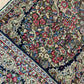 Orientteppich handgeknüpft 130 x 58 cm ANTIK Kirman Naturfarben