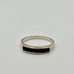 Eleganter 925 Silber Ring mit Onyx Stein  Ringgröße: 55