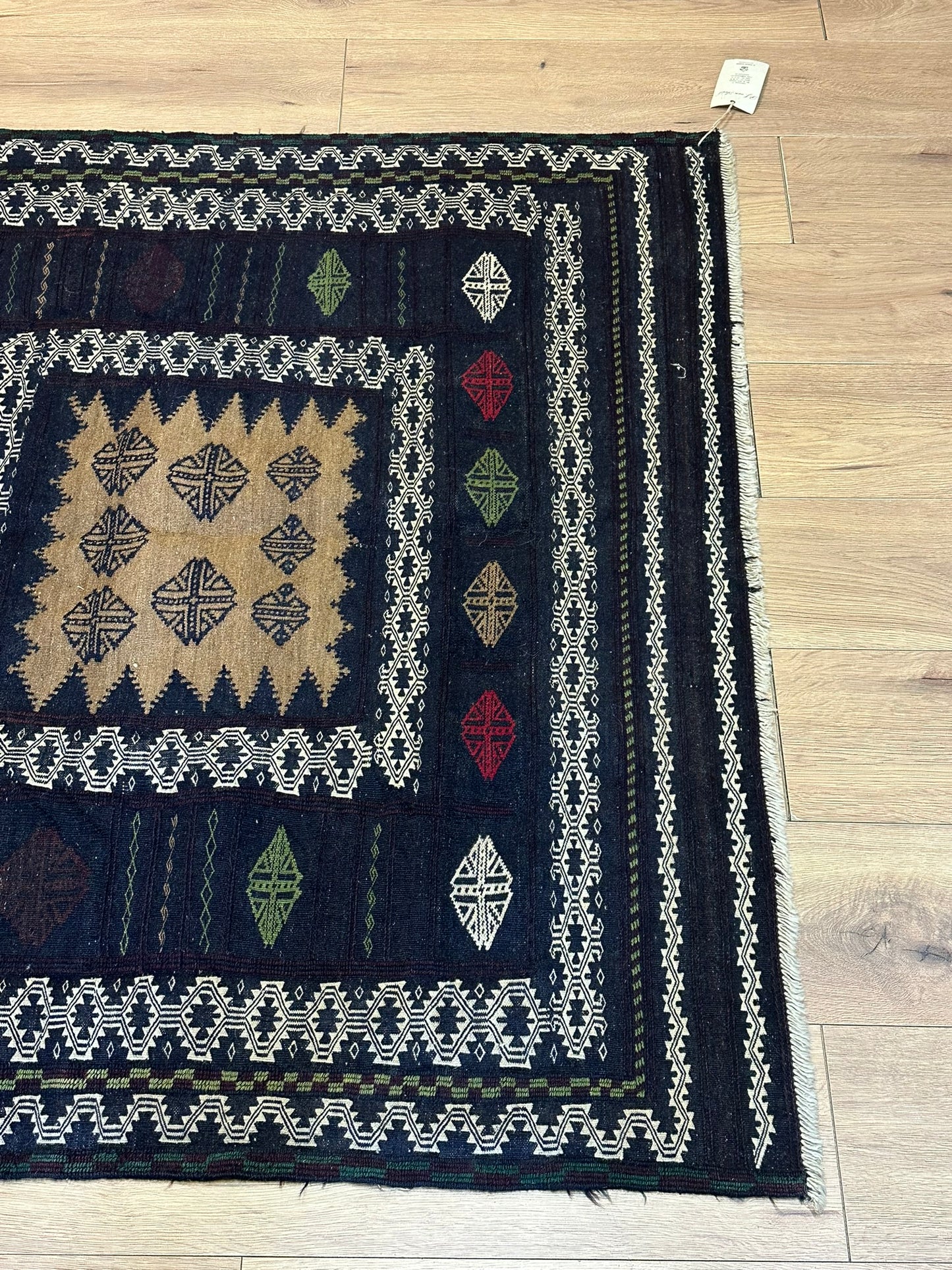 Orientteppich handgeknüpft 130 x 125 cm Behtsch Wolle