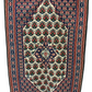 Orientteppich handgeknüpft 166 x 110 cm Bidjar Rosen Kelim