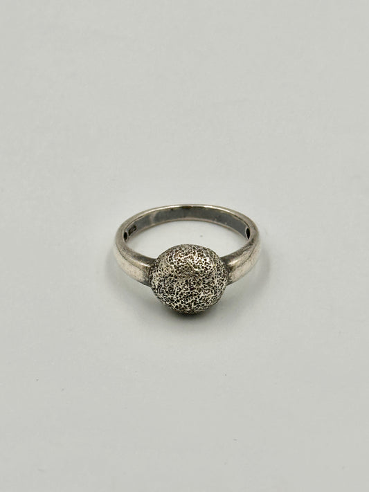 Vintage Silber 925 Ring mit Silber Kugel