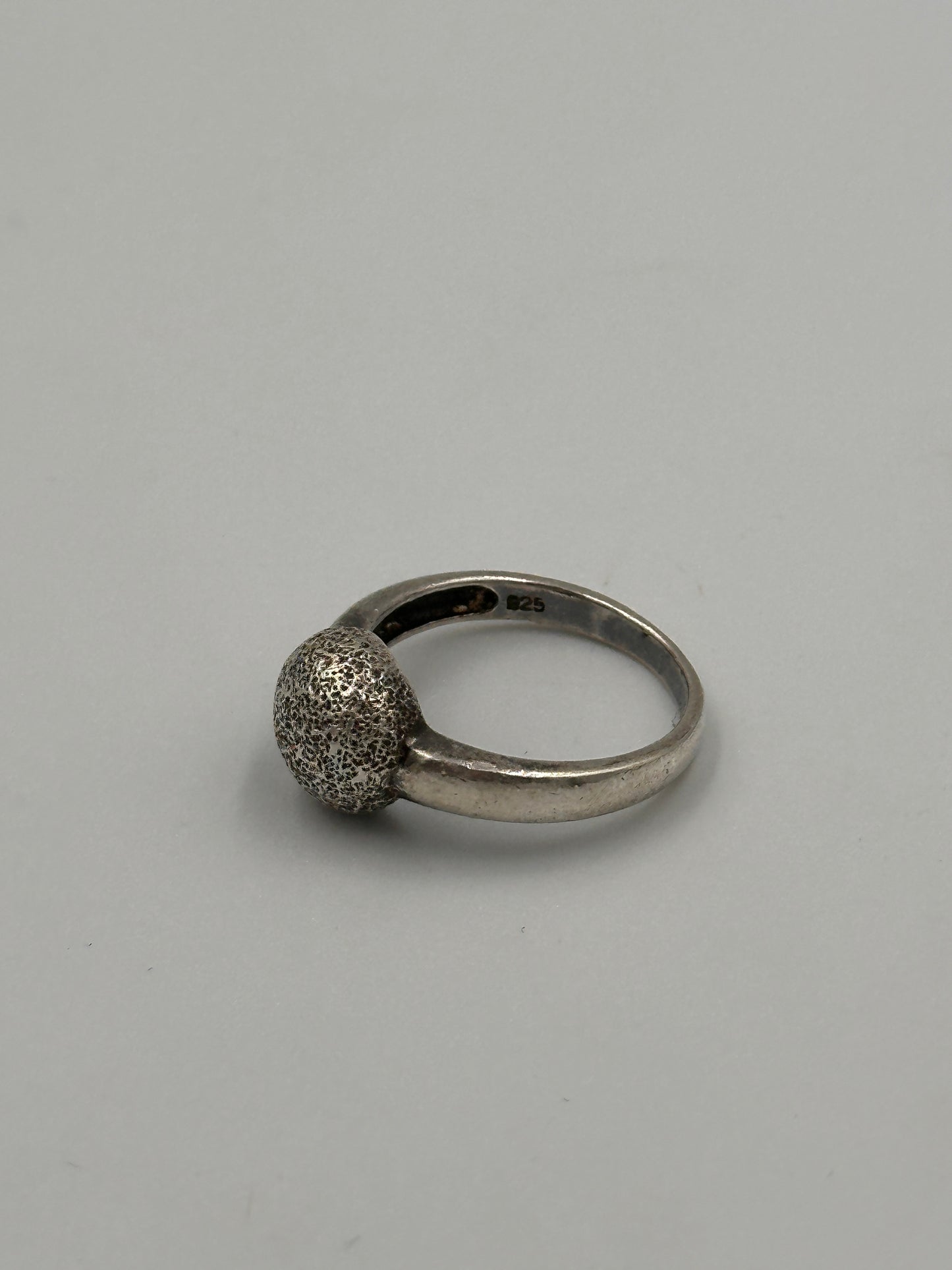 Vintage Silber 925 Ring mit Silber Kugel