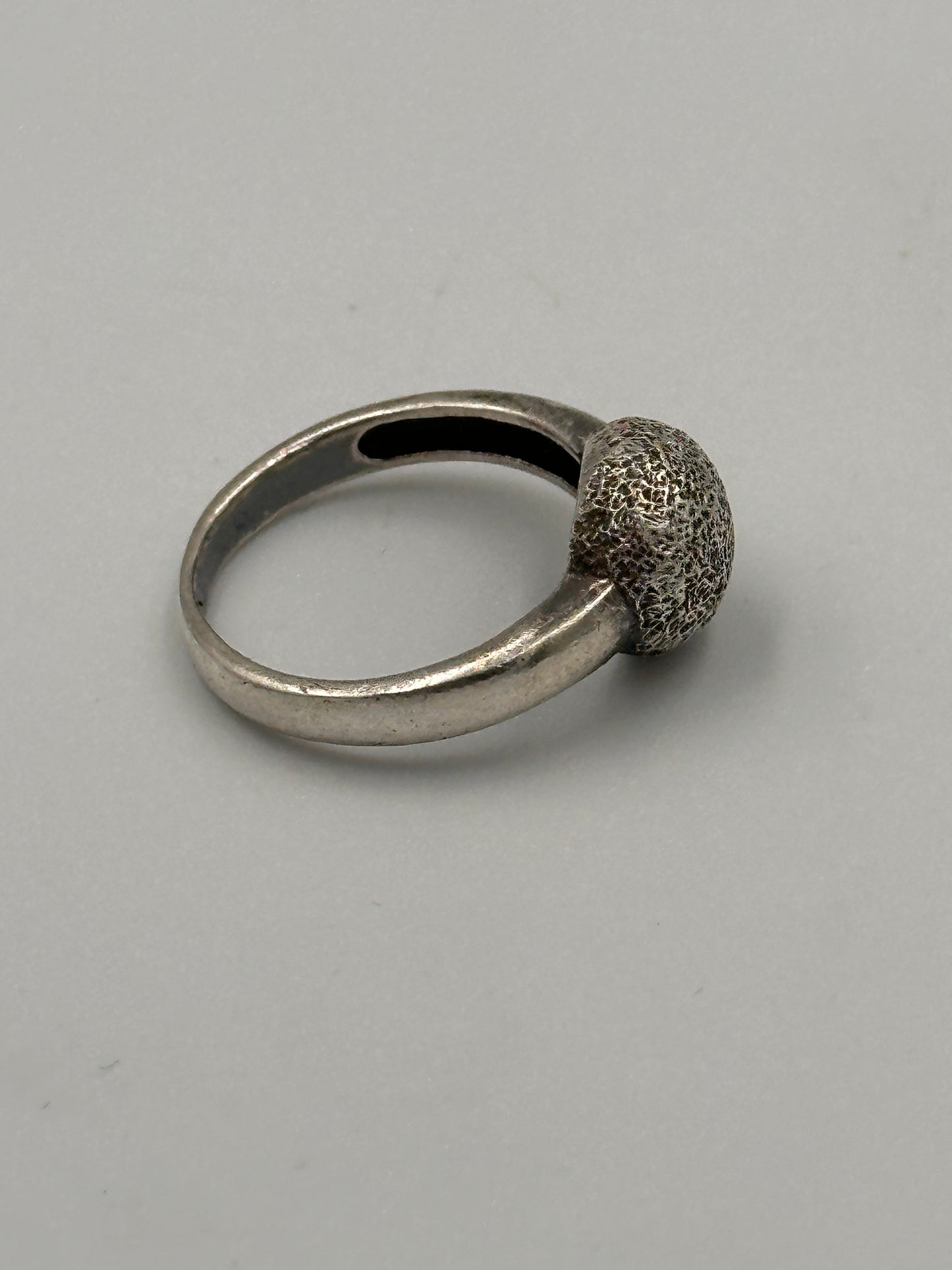 Vintage Silber 925 Ring mit Silber Kugel