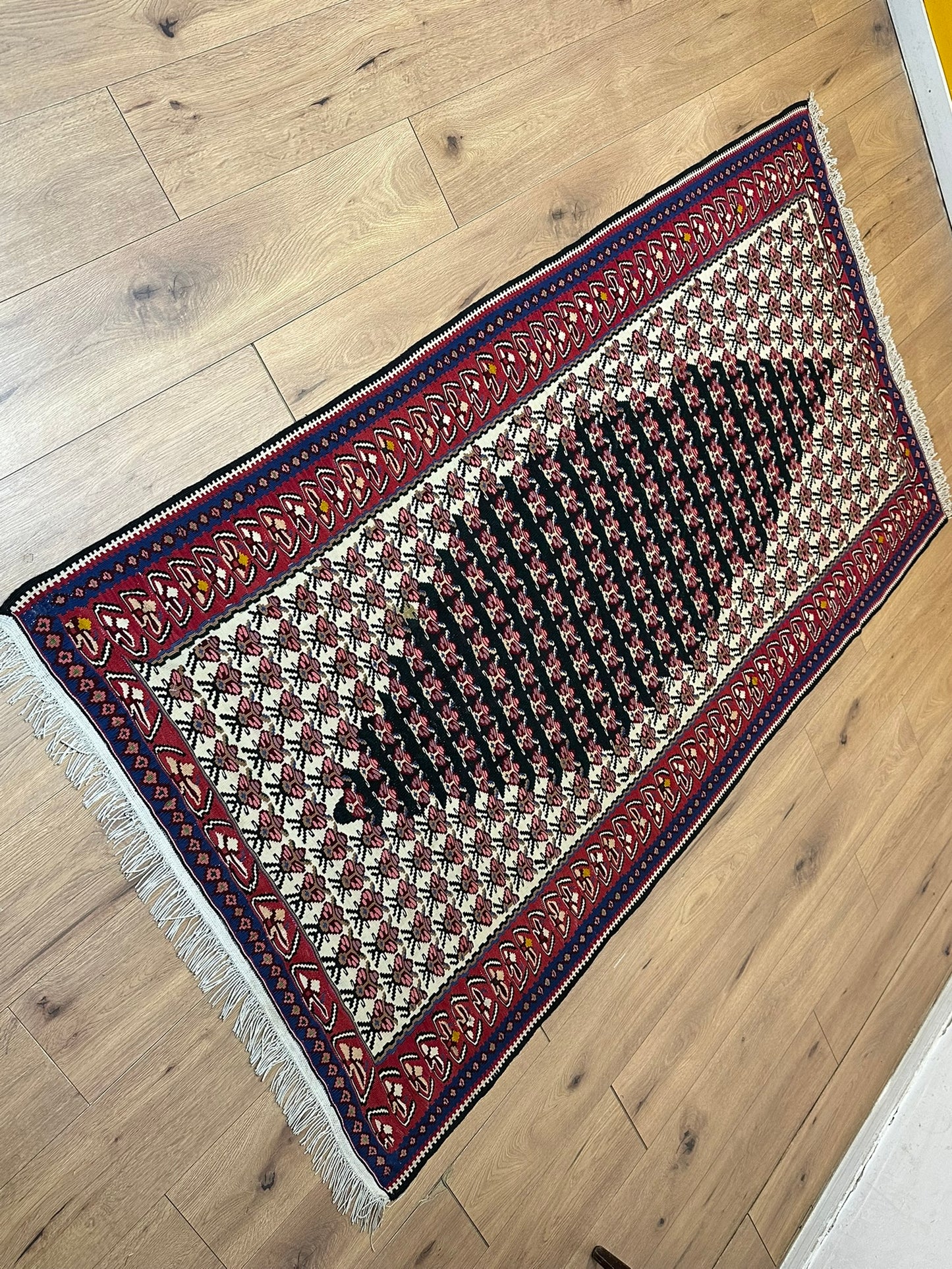 Orientteppich handgeknüpft 166 x 110 cm Senneh Bidjar Kelim