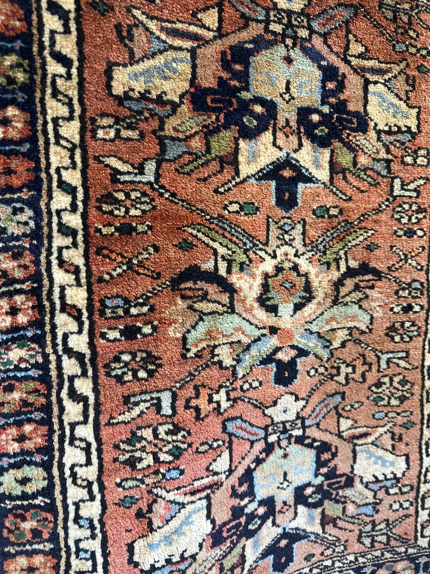 Antiker Heriz Karadja Perser Orientteppich - 85x70 cm