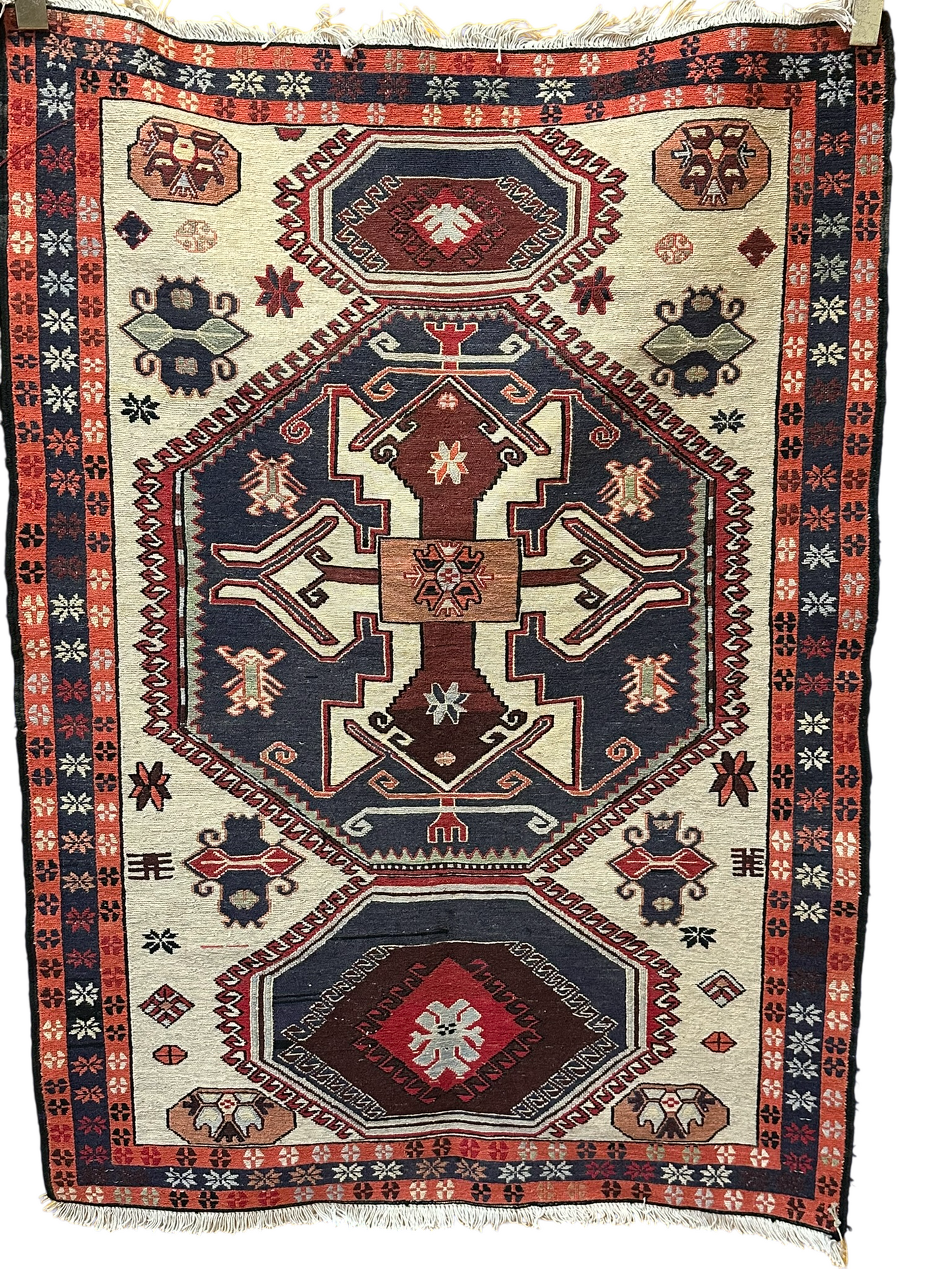 Orientteppich handgeknüpft 135 x 97 cm Kelim Sumack