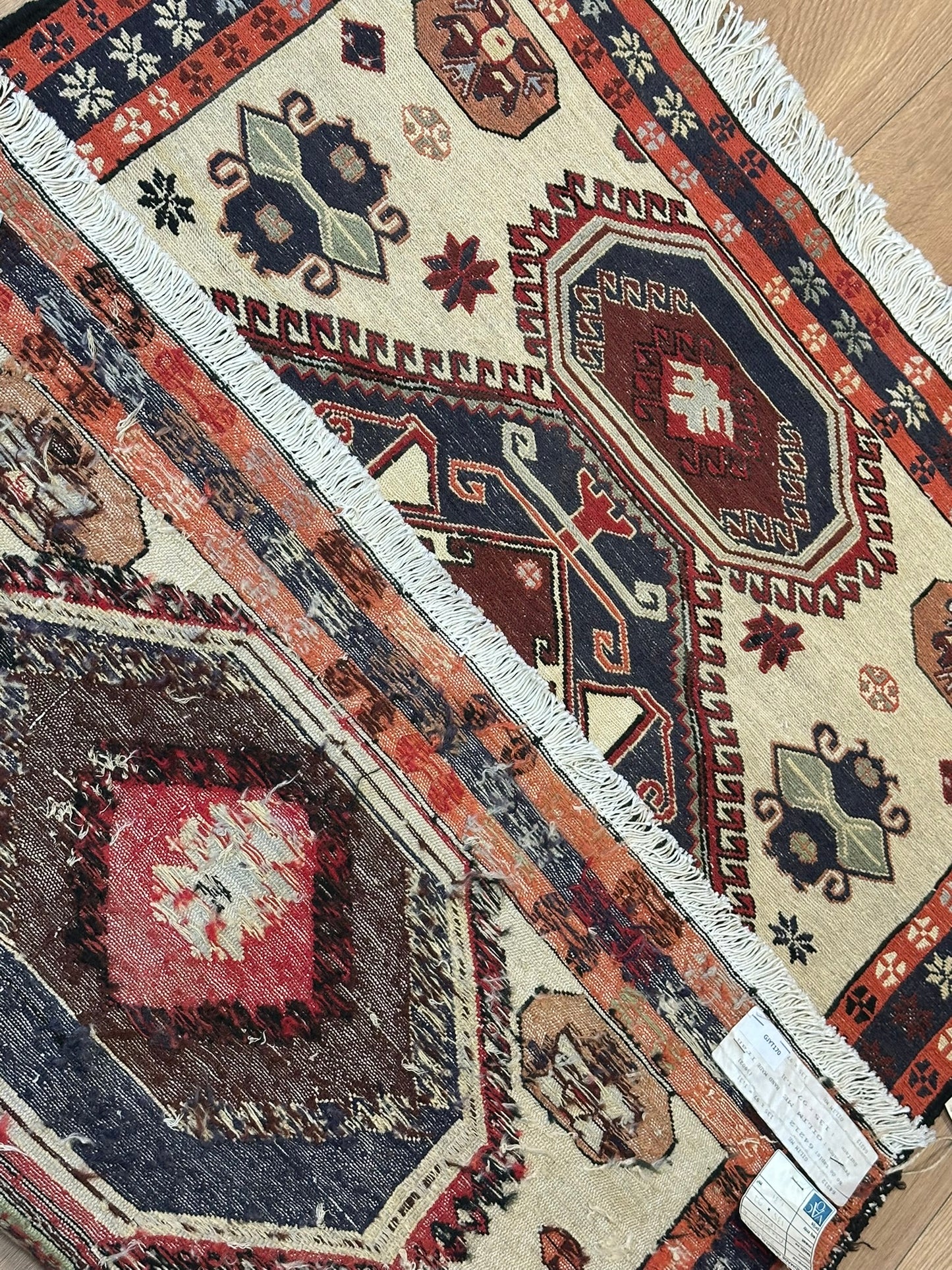 Orientteppich handgeknüpft 135 x 97 cm Kelim Sumack