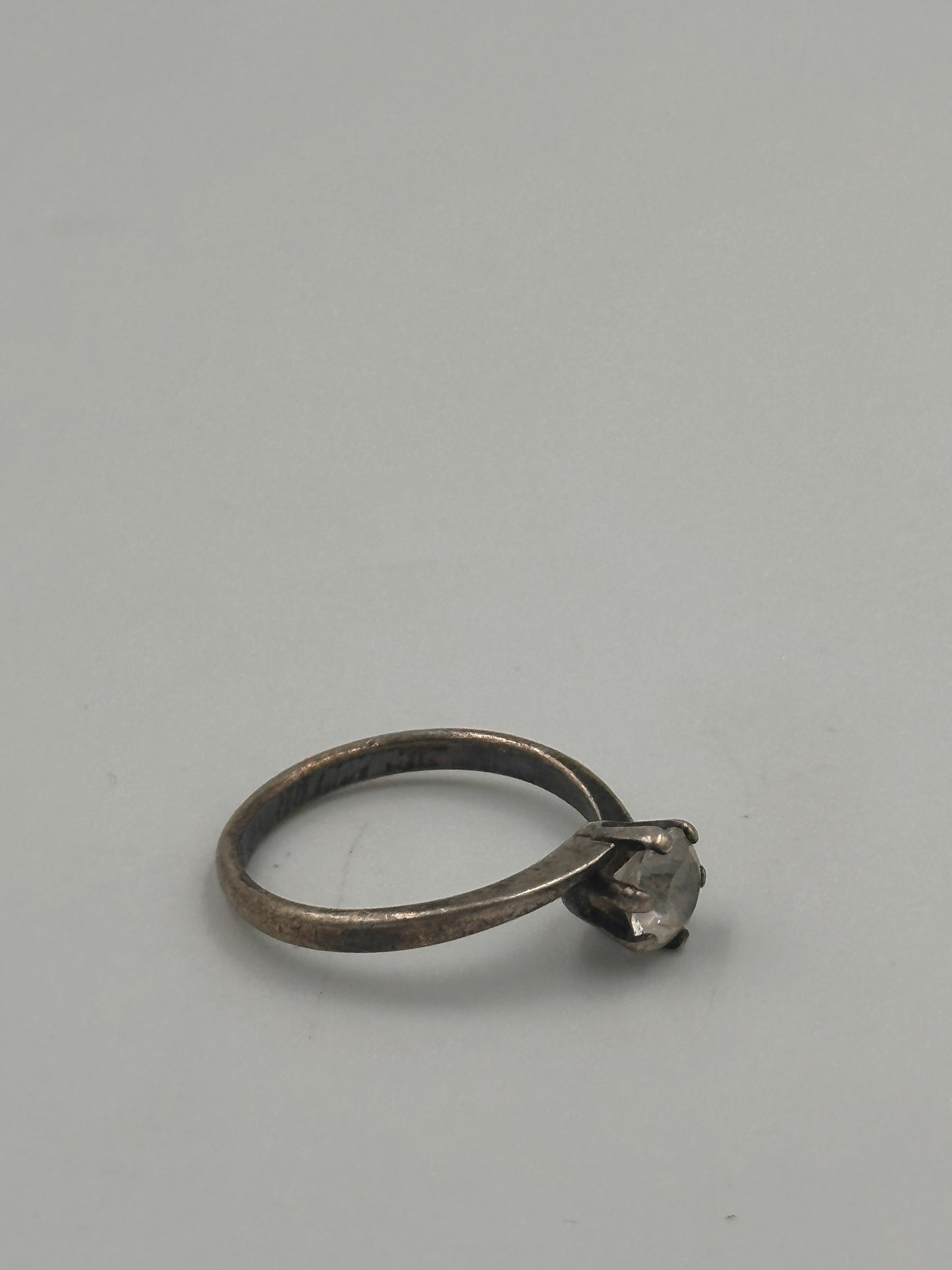 Vintage Eleganter Silber 925 Ring mit Wunderschönem Stein - Ringgröße 54