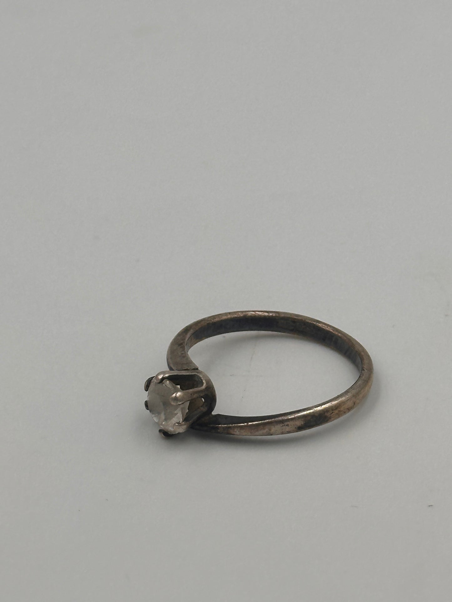 Vintage Eleganter Silber 925 Ring mit Wunderschönem Stein - Ringgröße 54