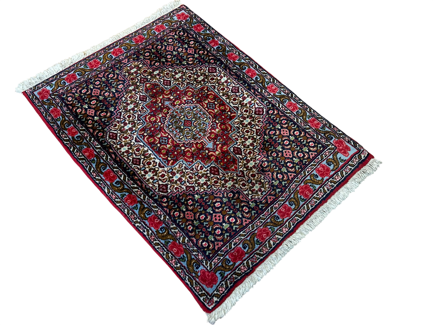 Orientteppich handgeknüpft Bidjar Senneh 102x75 cm