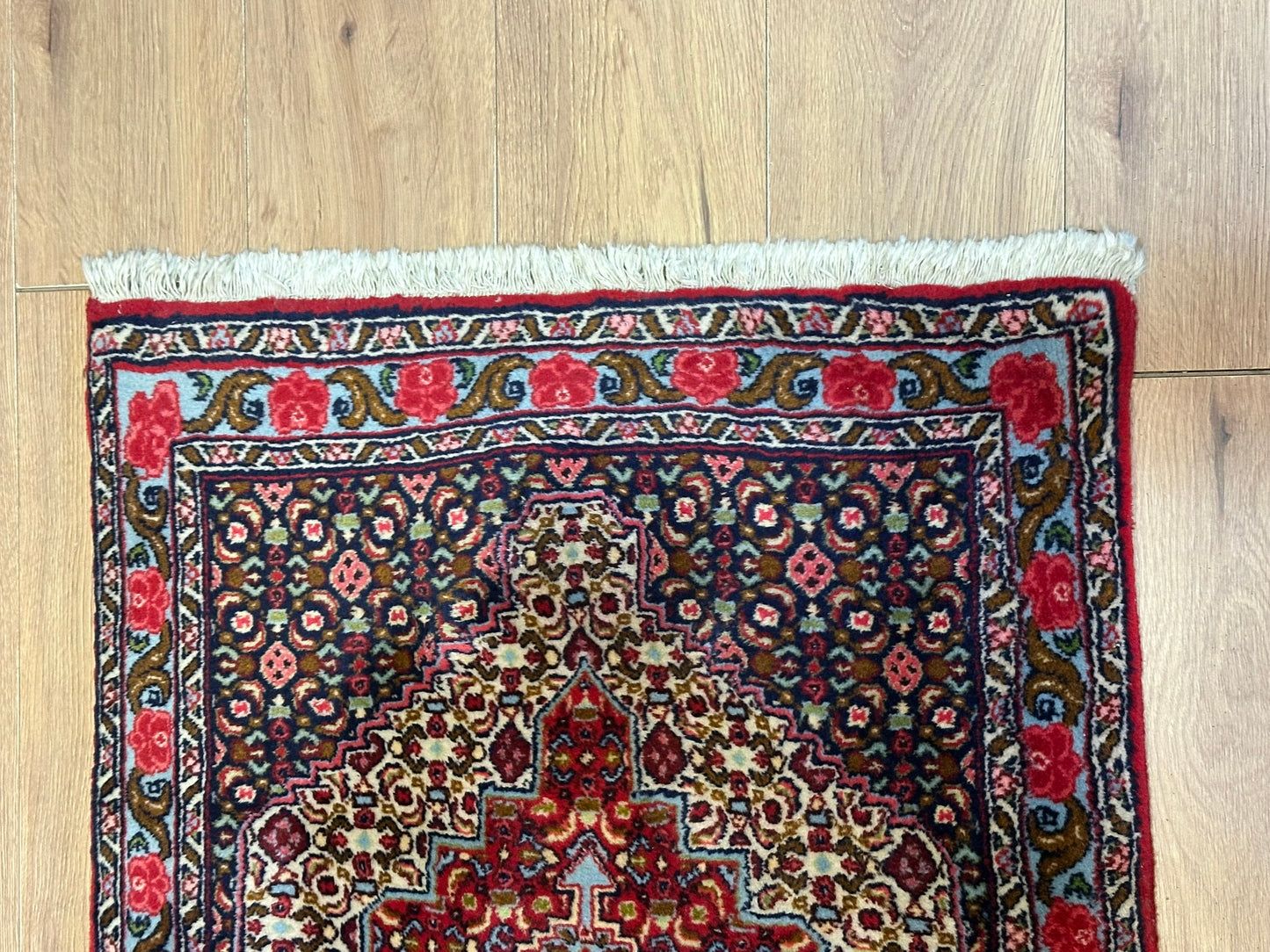 Orientteppich handgeknüpft Bidjar Senneh 102x75 cm