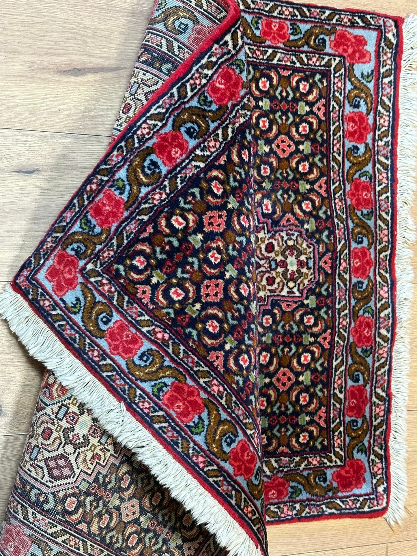 Orientteppich handgeknüpft Bidjar Senneh 102x75 cm