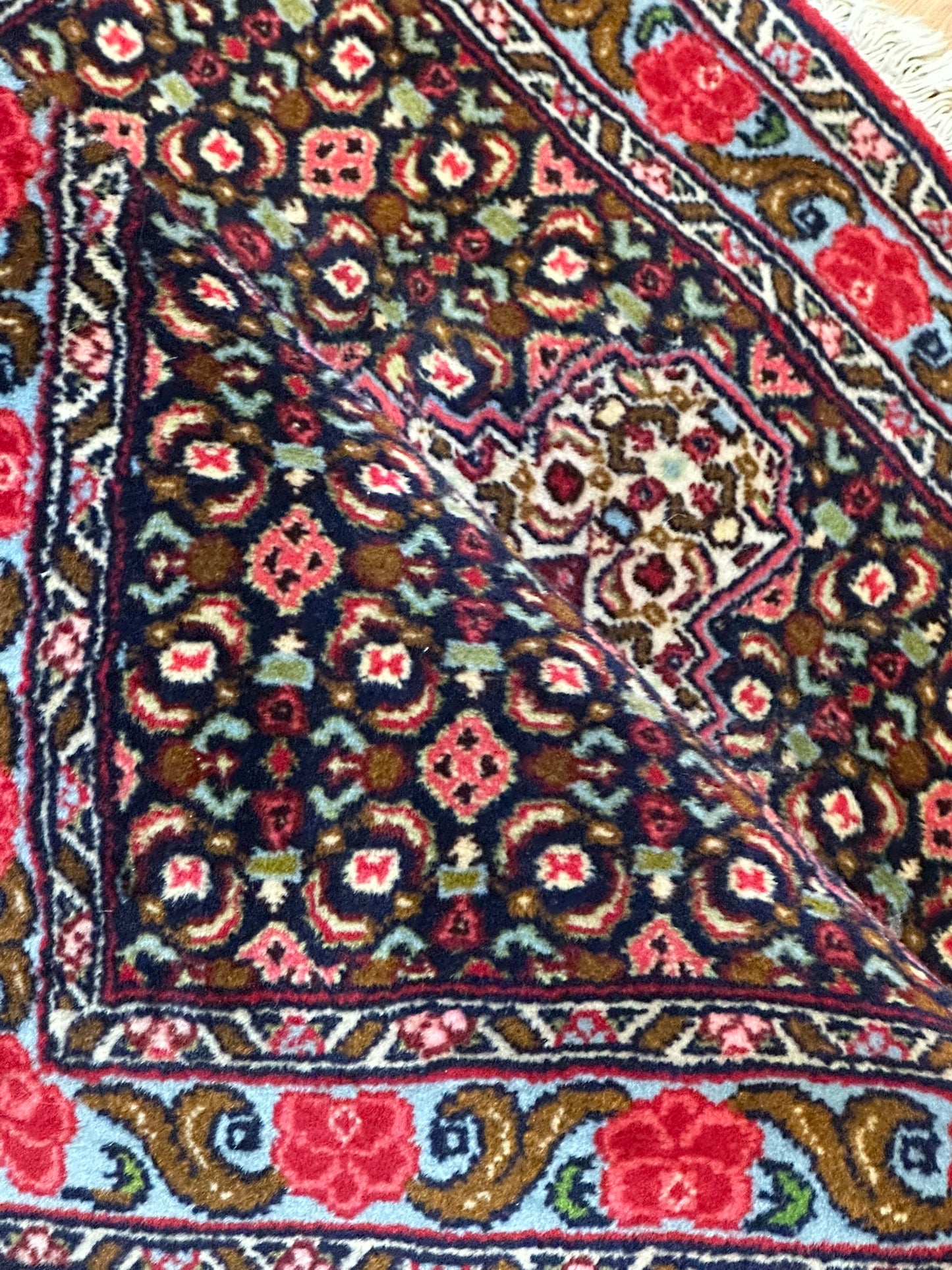 Orientteppich handgeknüpft Bidjar Senneh 102x75 cm