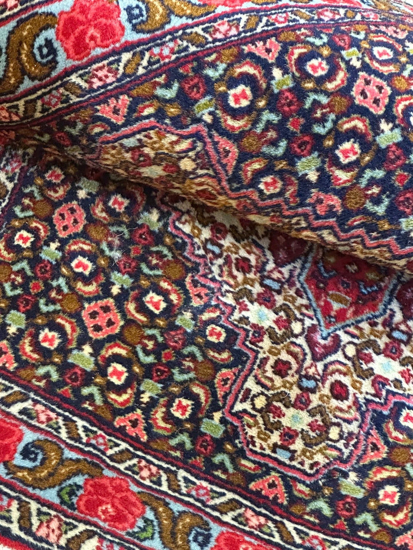 Orientteppich handgeknüpft Bidjar Senneh 102x75 cm