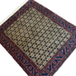 Handgeknüpfter Perser Orientteppich Hamadan in Senf Farbe 145x130 cm