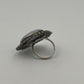 Vintage Oval Silber Ring 925 mit Hellblauem Stein