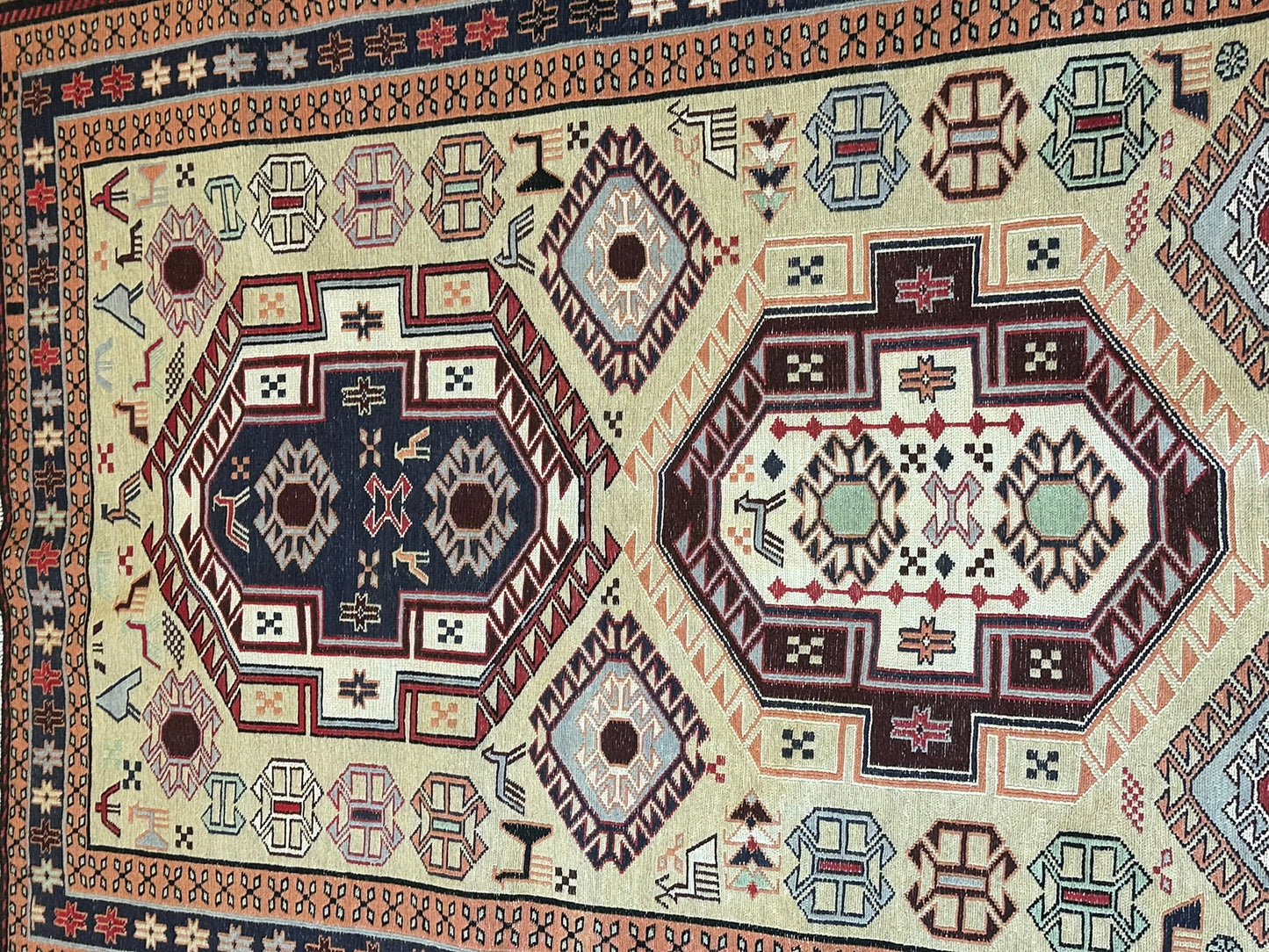 Orientteppich handgeknüpft 280x104 cm Sumack Kelim