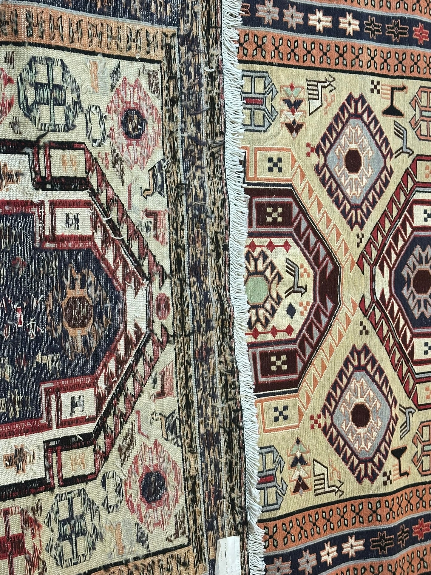 Orientteppich handgeknüpft 280x104 cm Sumack Kelim
