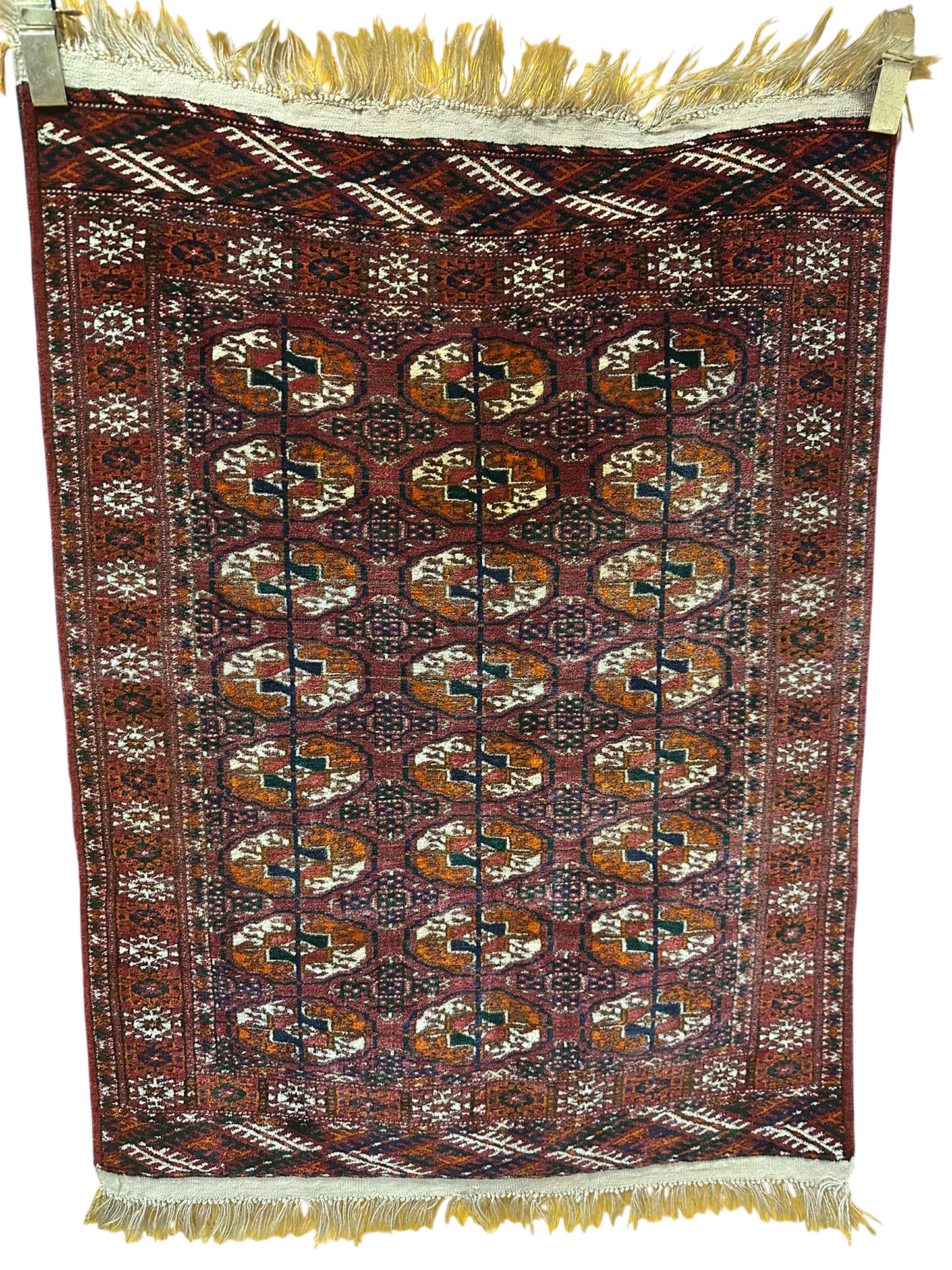 Orientteppich handgeknüpft ANTIK 106x83 cm Joumut Buchara