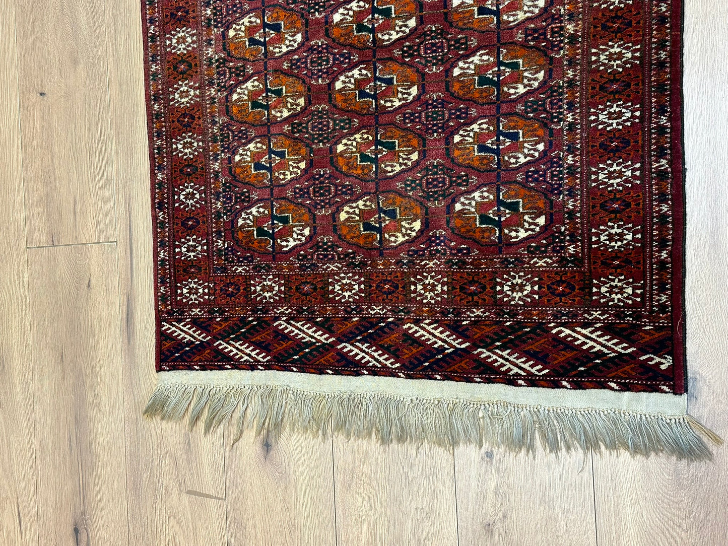 Orientteppich handgeknüpft ANTIK 106x83 cm Joumut Buchara