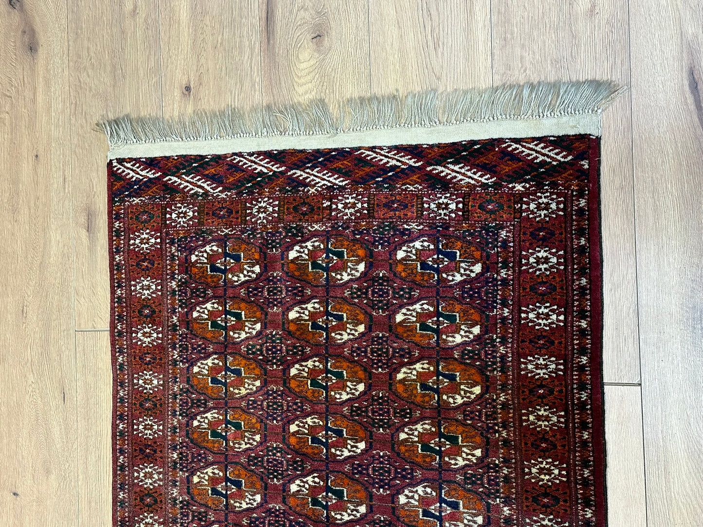 Orientteppich handgeknüpft ANTIK 106x83 cm Joumut Buchara