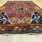 Antiker Malayer Orientteppich handgeknüpft 195x105 cm