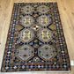 Orientteppich handgeknüpft 200x134 cm Sumack Kelim Kazak