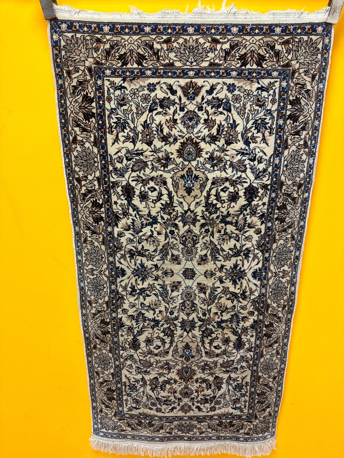 Handgeknüpfter Orientteppich - China Isfahan Kork auf Seide 145x70cm
