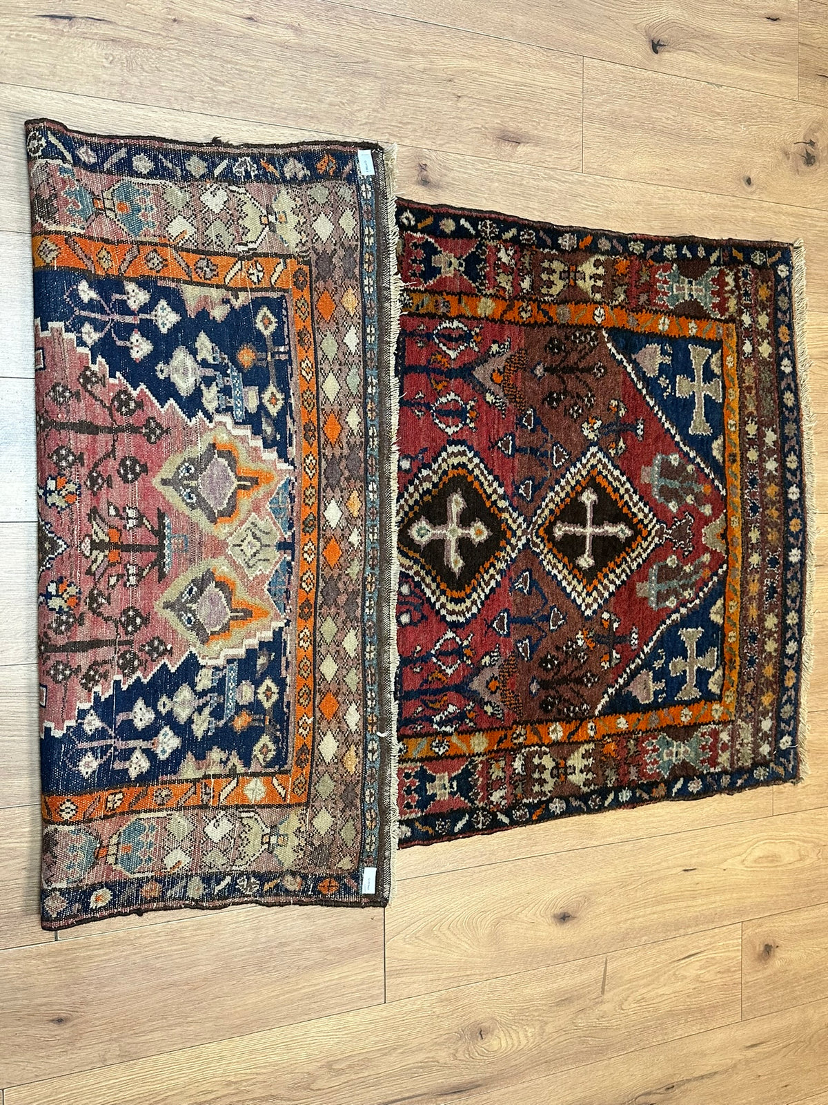 Antiker Malayer Orientteppich handgeknüpft 195x105 cm