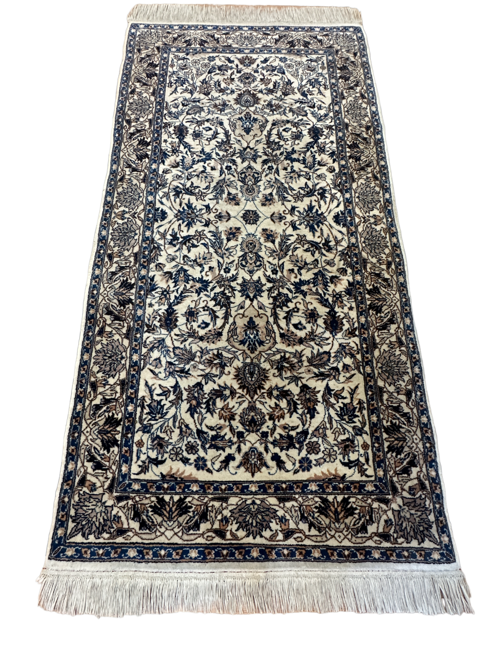 Handgeknüpfter Orientteppich - China Isfahan Kork auf Seide 145x70cm