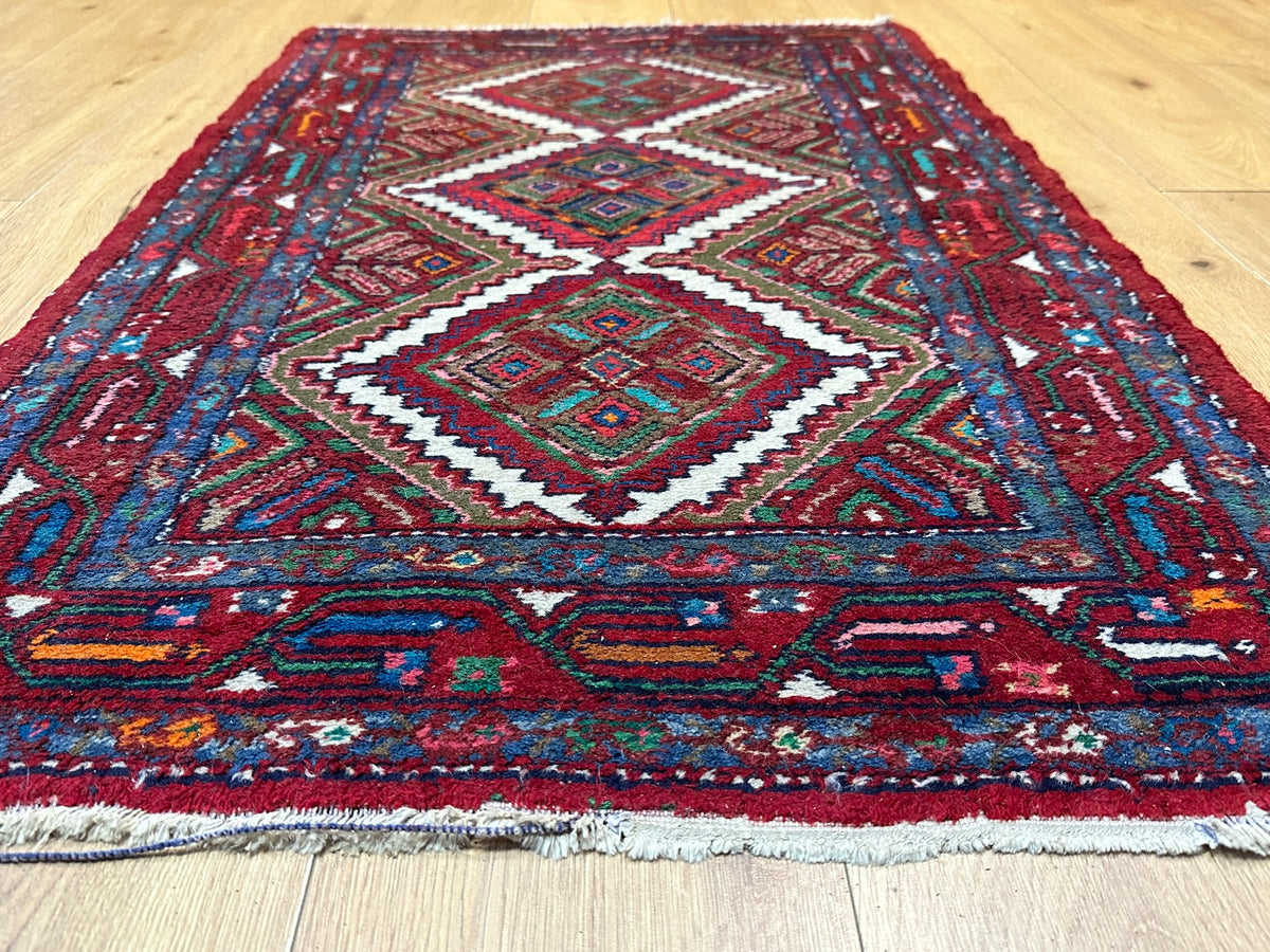 Handgeknüpfter Hamadan Orientteppich 125x77 cm