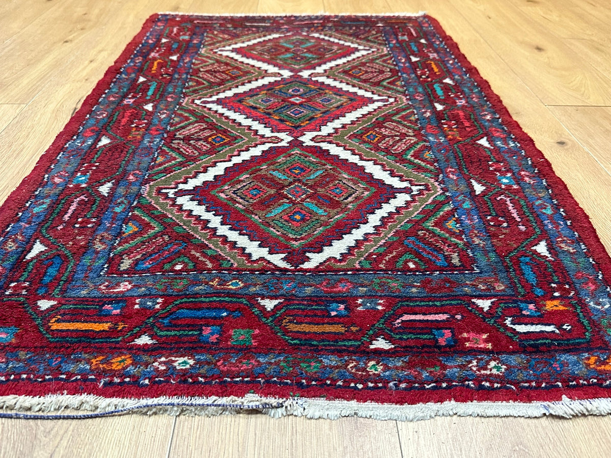 Handgeknüpfter Hamadan Orientteppich 125x77 cm