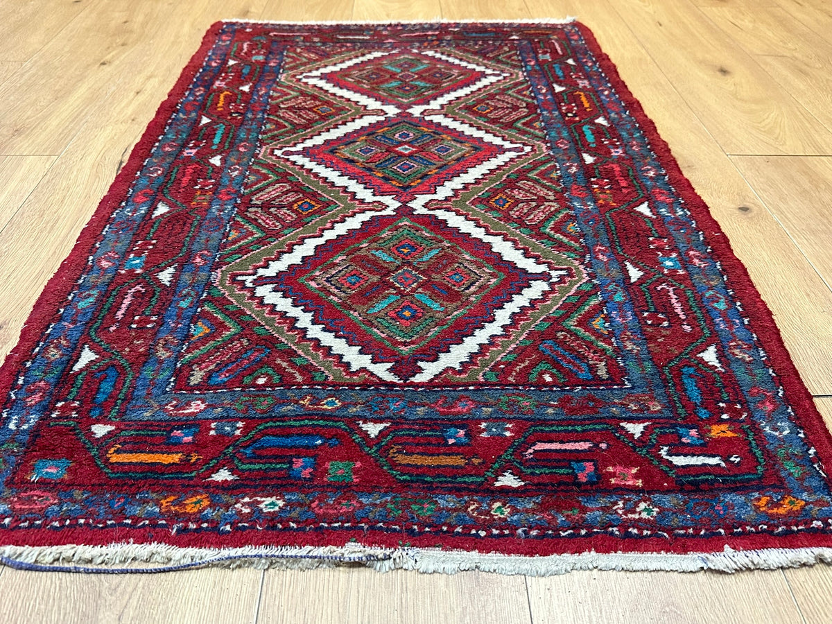 Handgeknüpfter Hamadan Orientteppich 125x77 cm