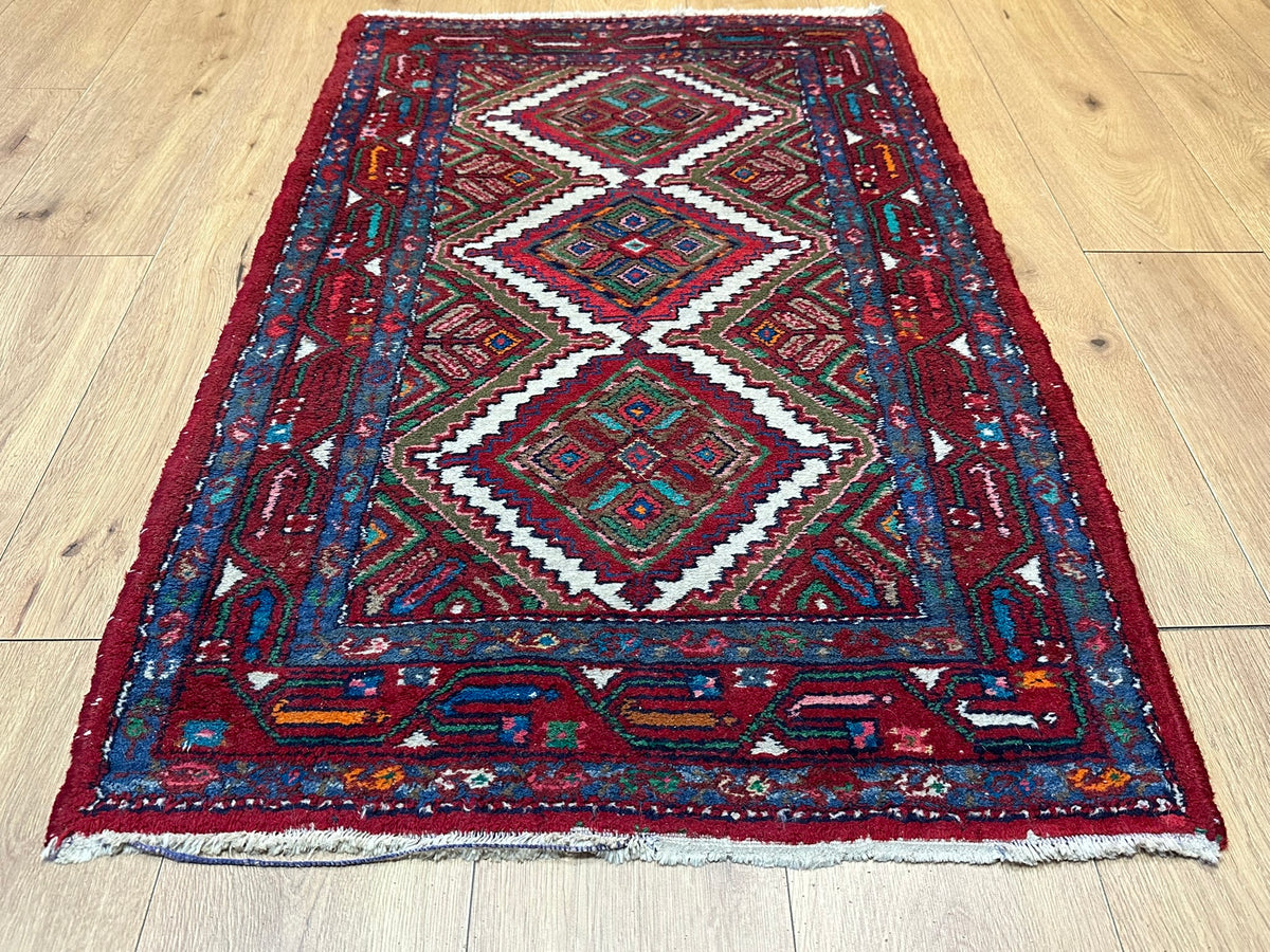 Handgeknüpfter Hamadan Orientteppich 125x77 cm