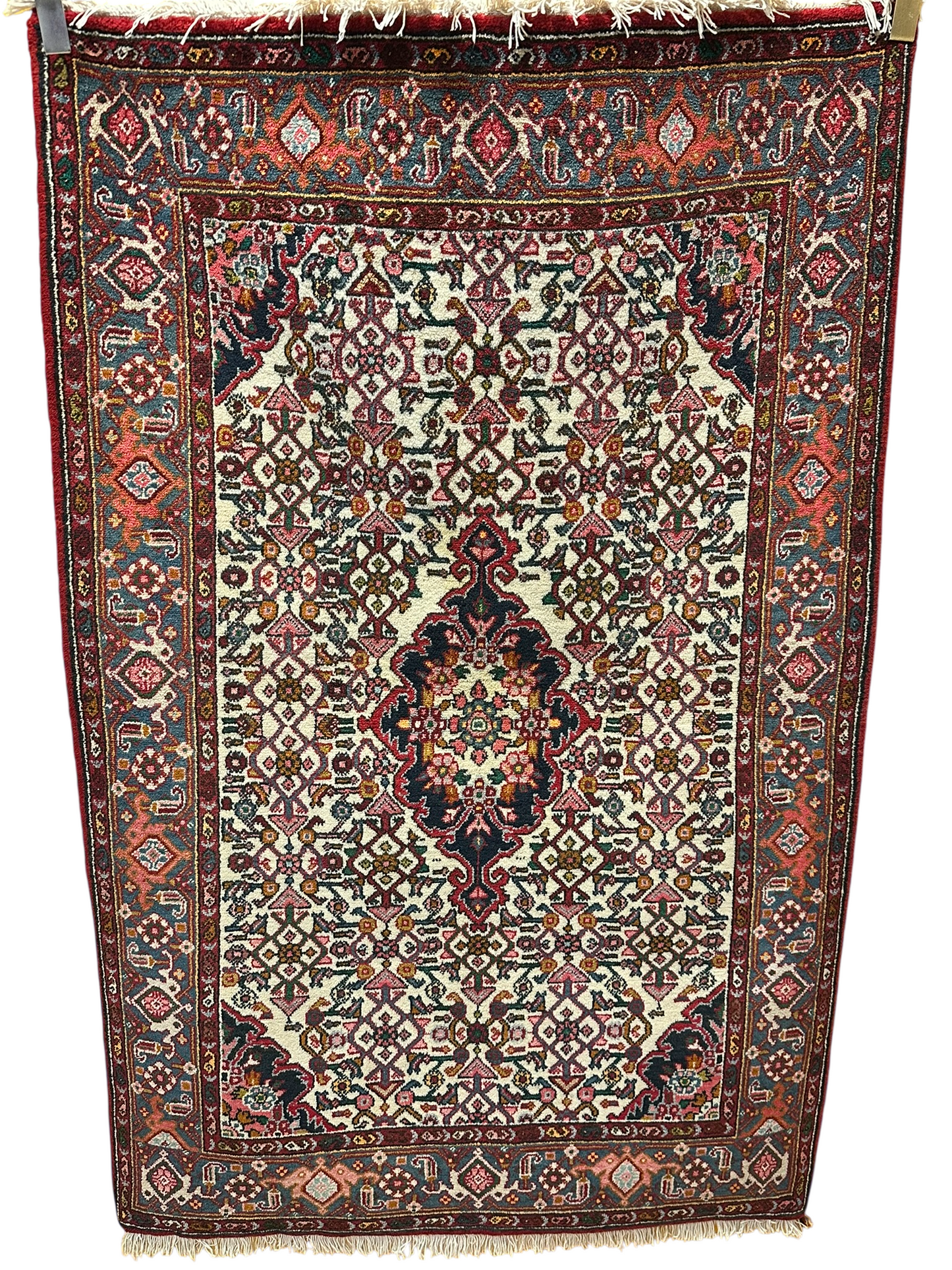 Orientteppich handgeknüpft 157x104 cm Bidjar Schurwolle