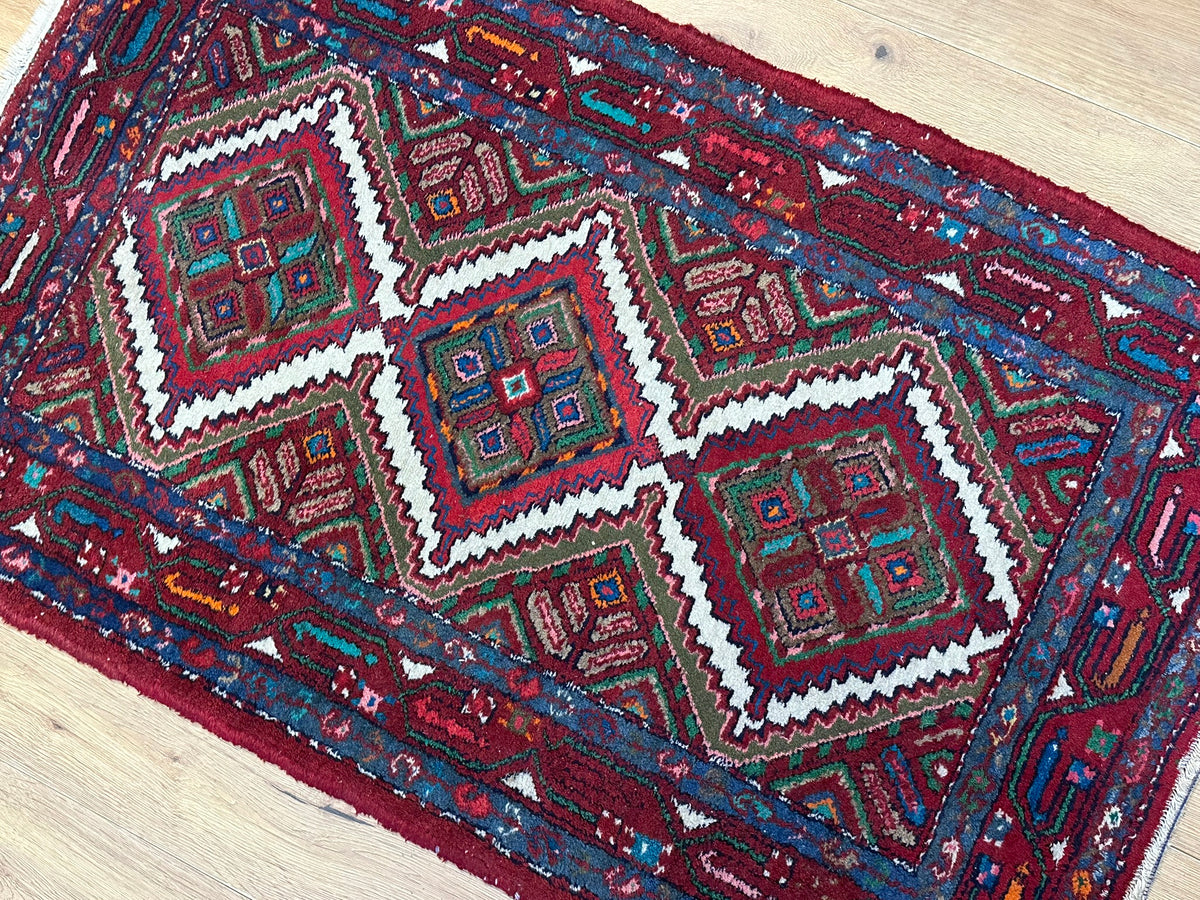 Handgeknüpfter Hamadan Orientteppich 125x77 cm