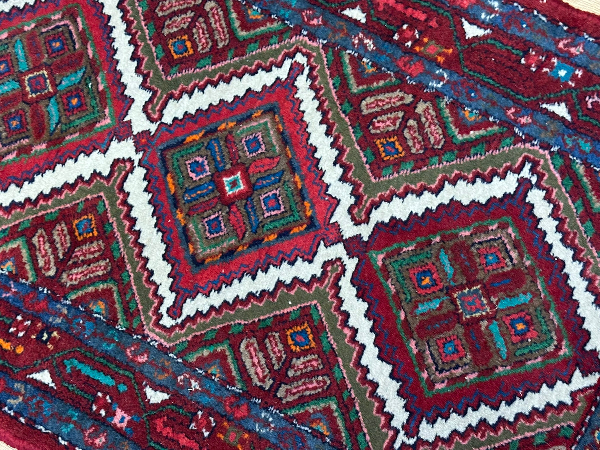Handgeknüpfter Hamadan Orientteppich 125x77 cm