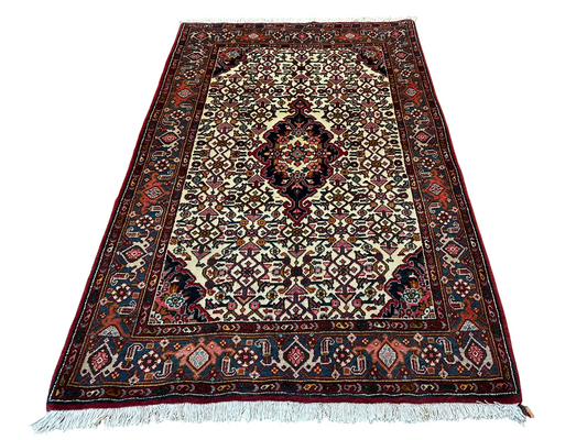 Orientteppich handgeknüpft 157x104 cm Bidjar Schurwolle