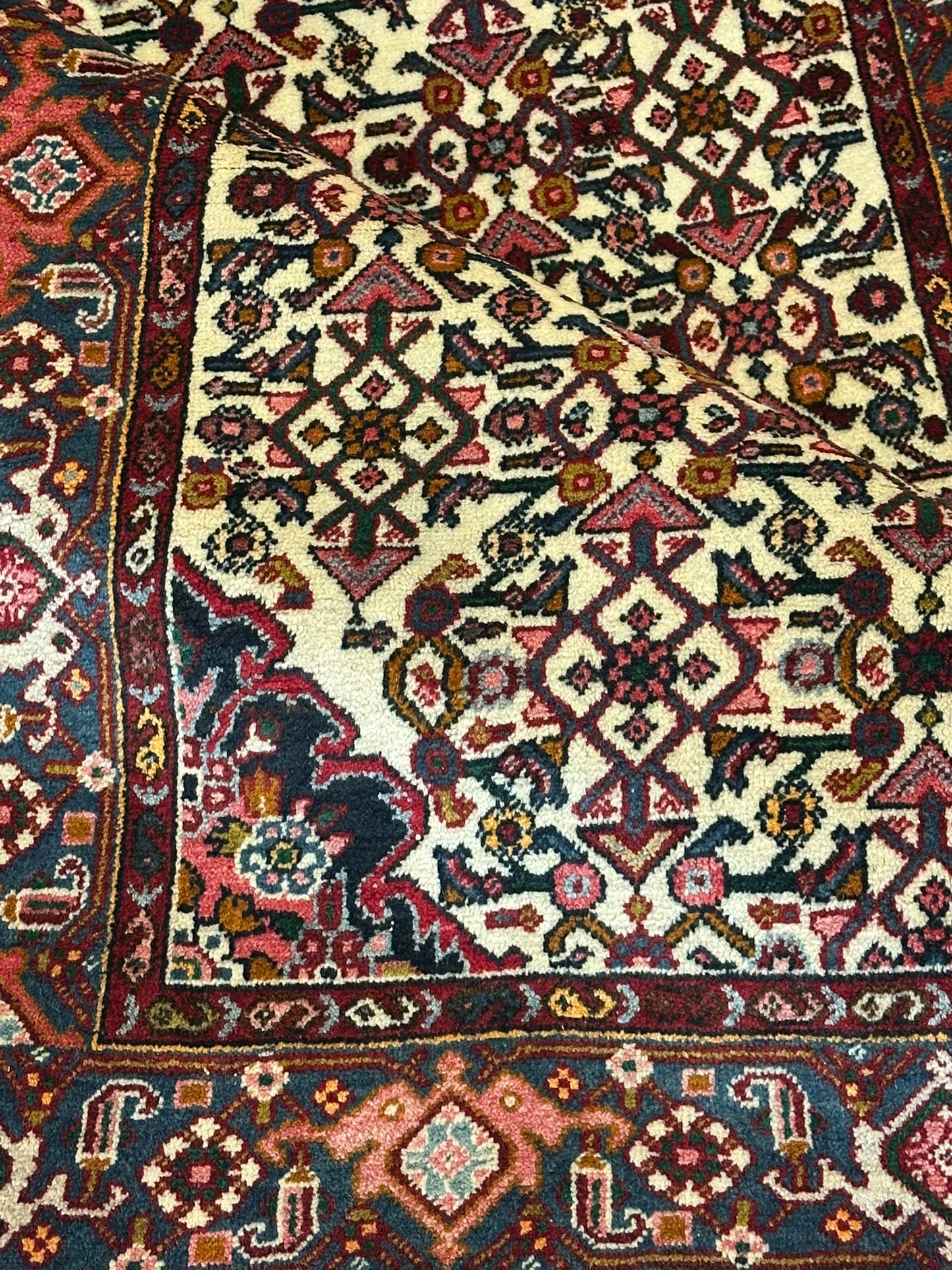 Orientteppich handgeknüpft 157x104 cm Bidjar Schurwolle