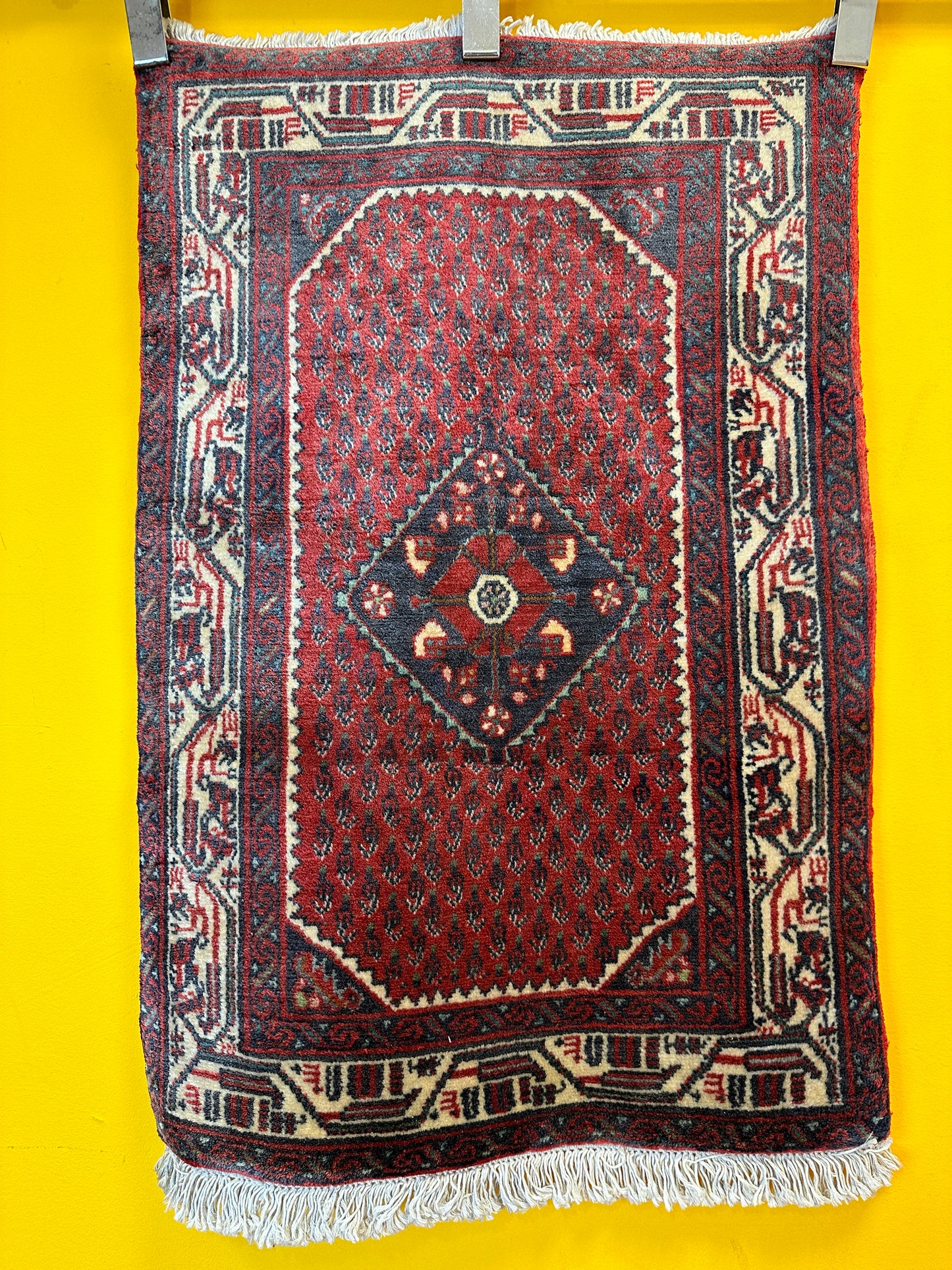 Handgeknüpfter Perser Orientteppich Hamadan -90x60 cm