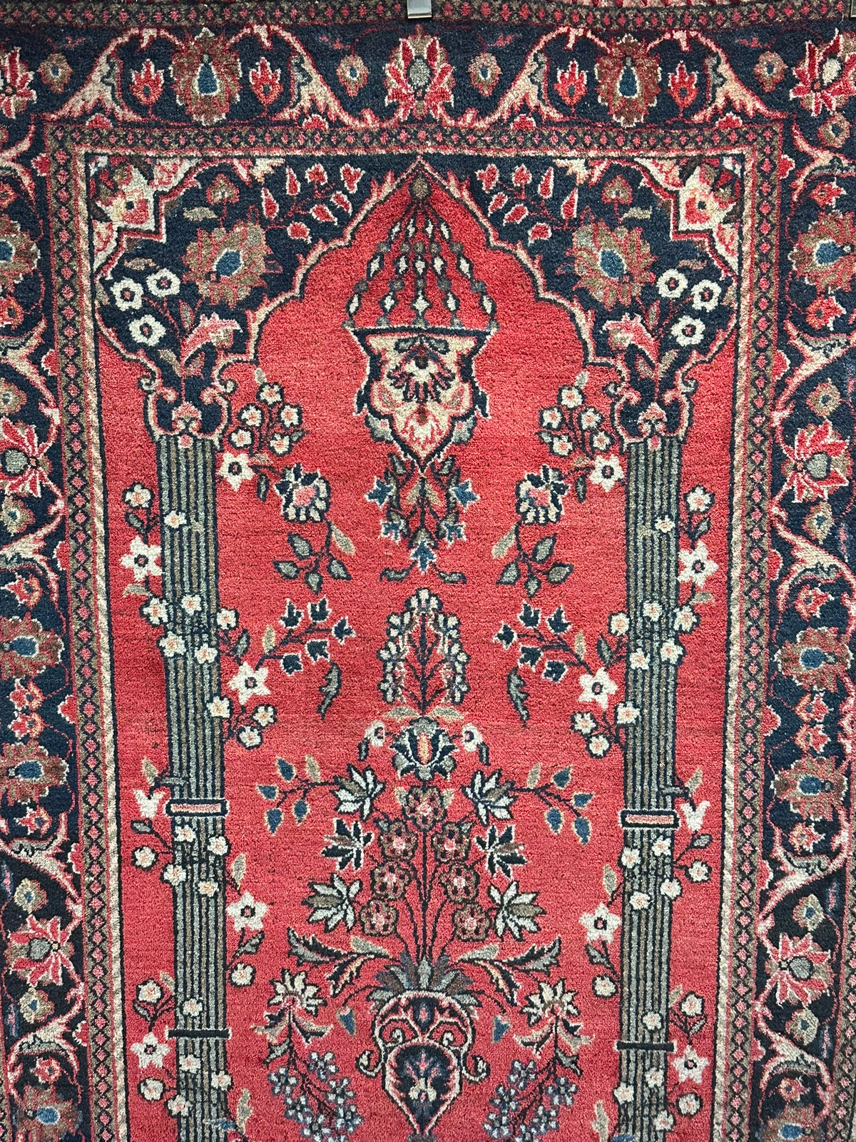 Antiker Keschan Orientteppich handgeknüpft 195x135 cm