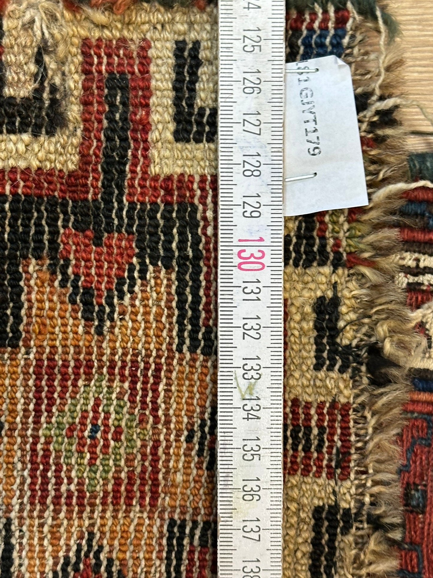 Orientteppich handgeknüpft 63x56 cm Sumack Kazak Antik