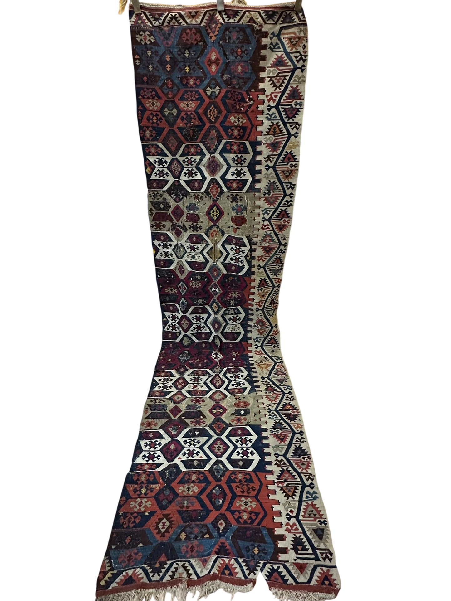 Orientteppich handgeknüpft 325x90 cm ANTIK Kilim Anatolien
